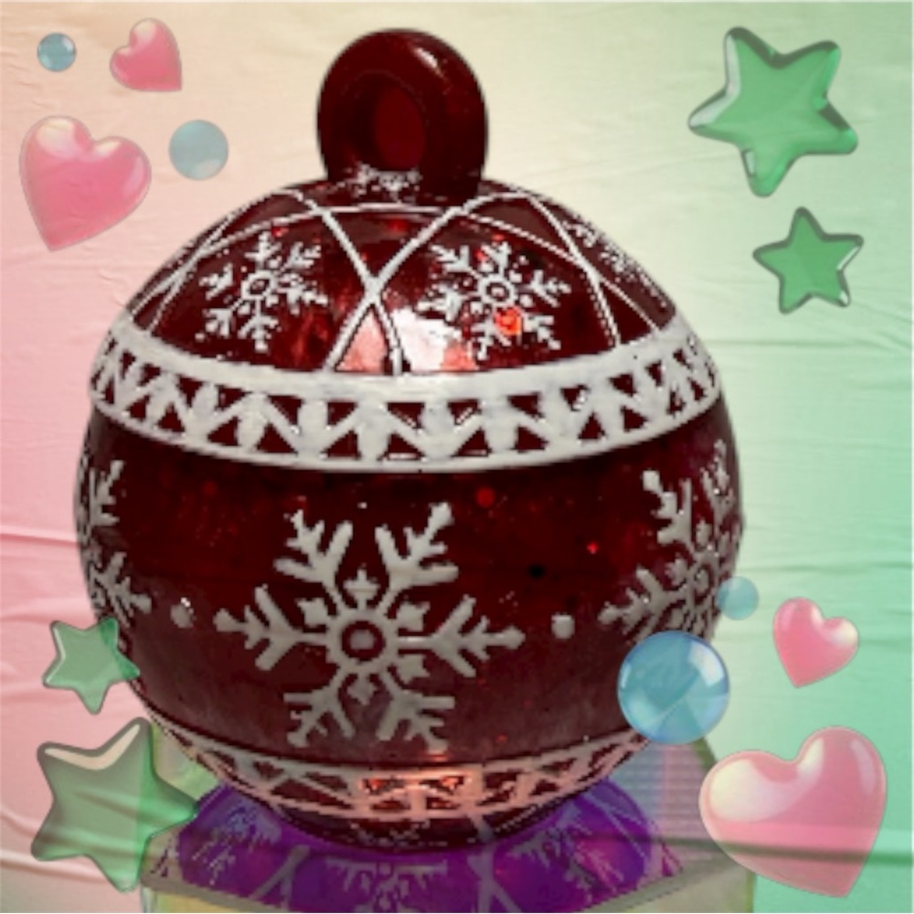 Christmas Red Snowflake jewelry box